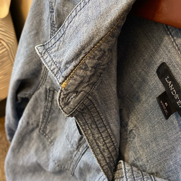 Land’s End Chambray Shirt - Picture 9 of 12